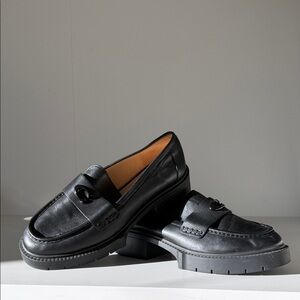 Black Coach loafers size 8.5 women’s
